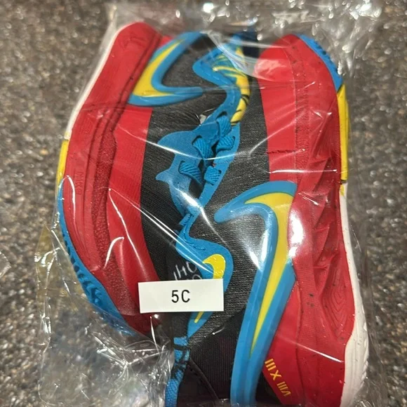 Kyrie 8 GO SE "Black/Tour Yellow/University Red" Kids' Basketball Toddler sizes - Picture 7 of 9